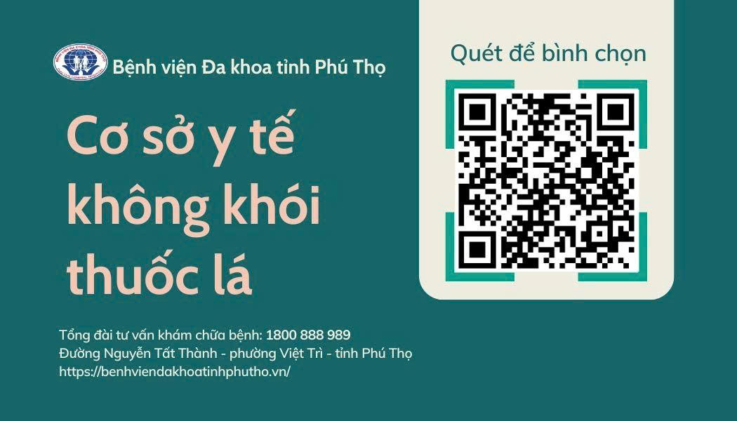 Bệnh viện đa khoa tỉnh Phú Thọ 12 co so y te khong khoi thuoc la