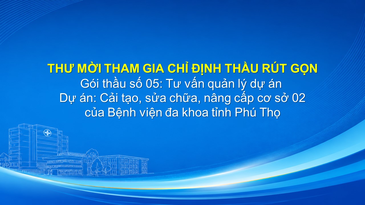 Bệnh viện đa khoa tỉnh Phú Thọ 14 Presentation2