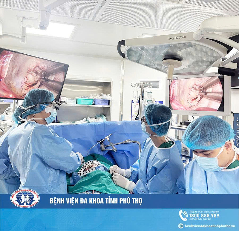 Bệnh viện đa khoa tỉnh Phú Thọ 40 phau thuat tim 3